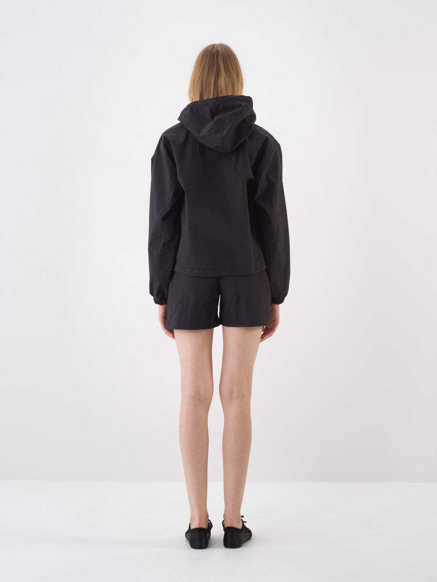 Siyah Oversize Mont - 5