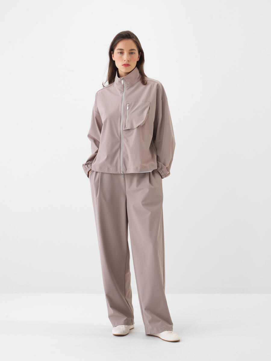 Bej Oversize Pantolon - 2