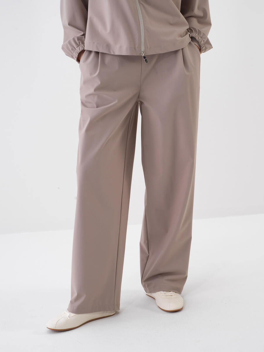 Bej Oversize Pantolon