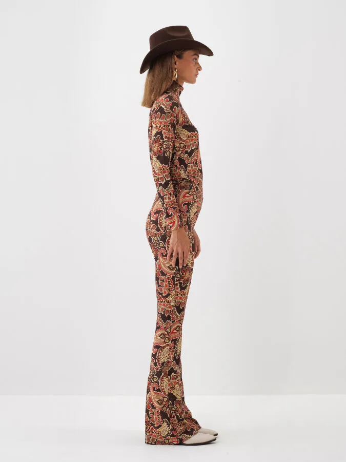 Camel Işıltılı Sim Detaylı Slim Fit Pantolon - Xint