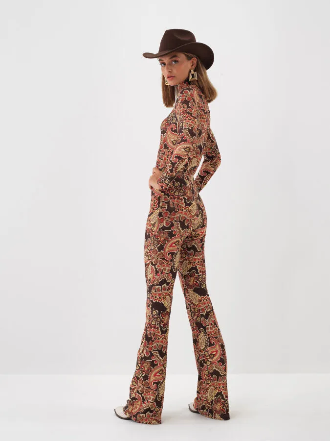 Camel Işıltılı Sim Detaylı Slim Fit Pantolon - Xint