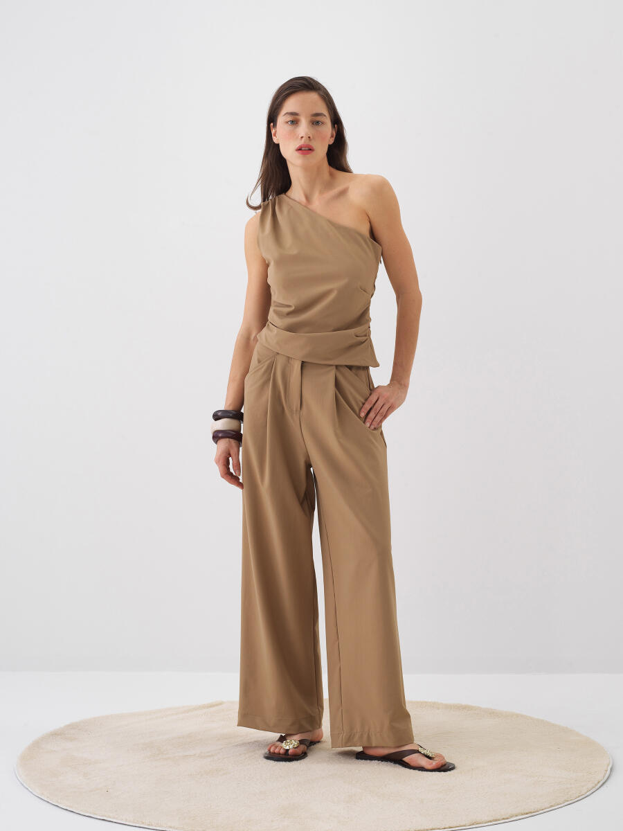Camel Oversize Pantolon - 2