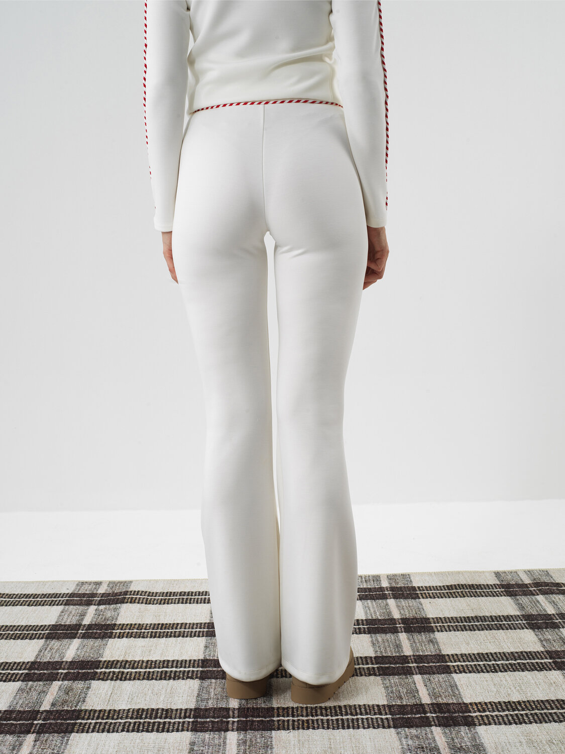 Ekru Modal Dokulu Regular Fit Pantolon - Xint