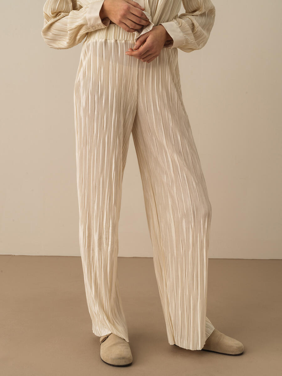 Ekru Oversize Pantolon