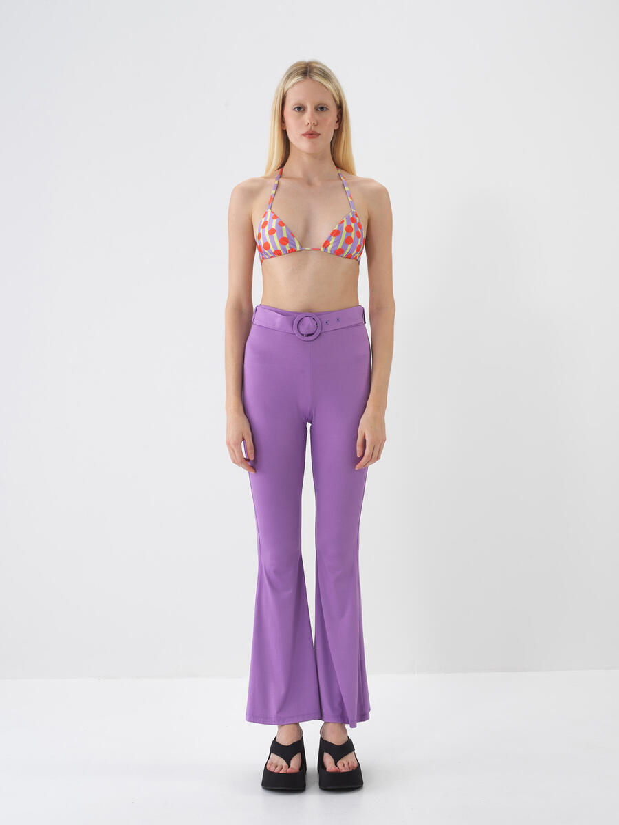 Lila Regular Fit Pantolon - 2