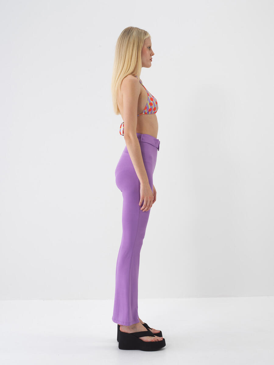 Lila Regular Fit Pantolon - 3