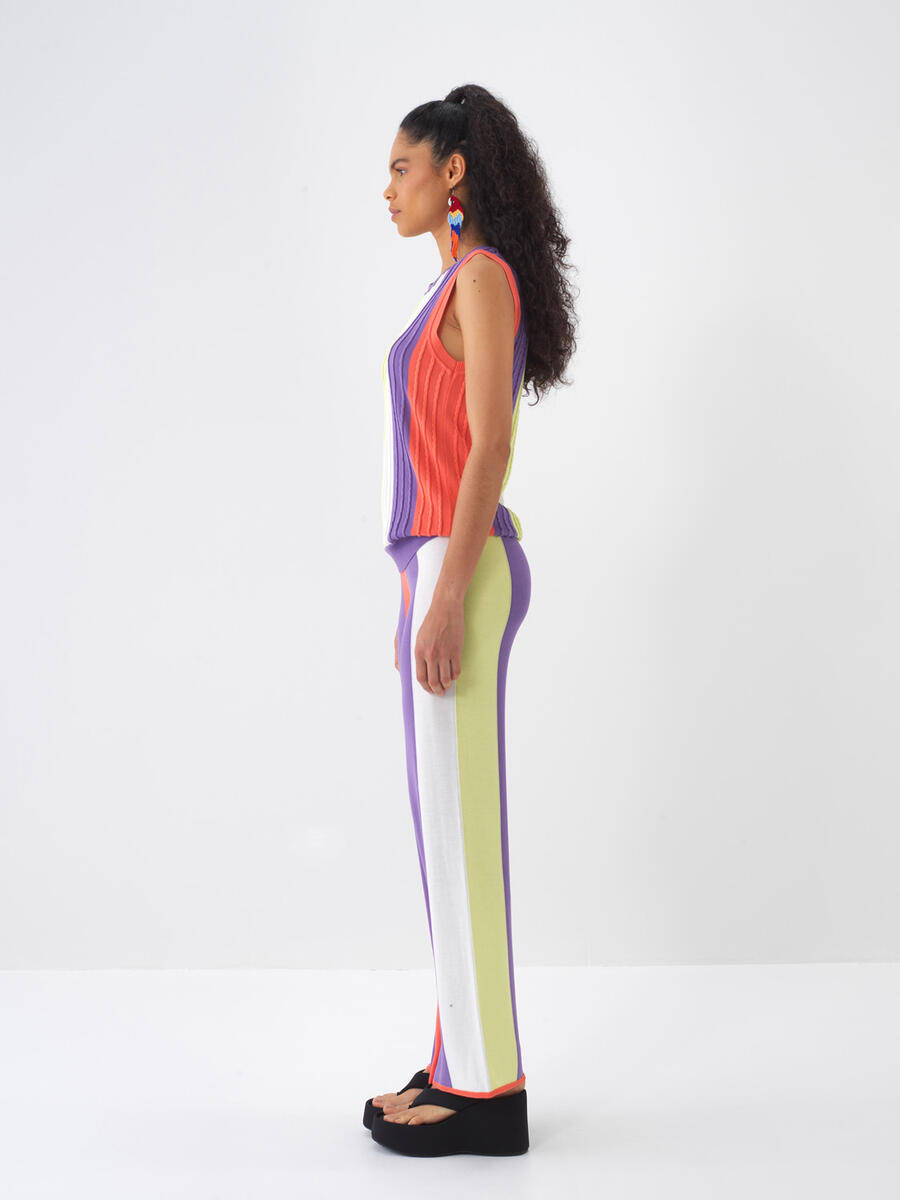 Lila Regular Fit Pantolon - 3