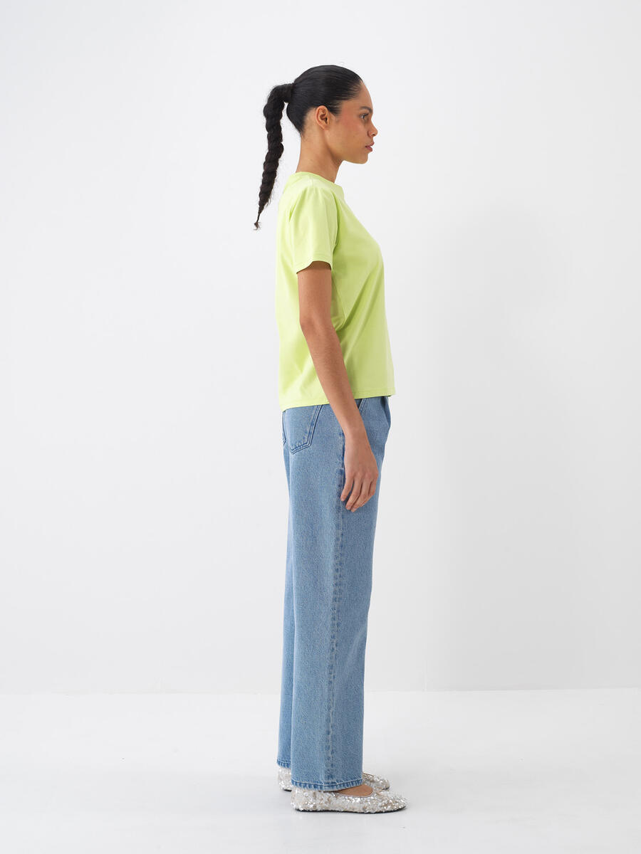 Mavi Oversize Pamuklu Denim Pantolon - 2