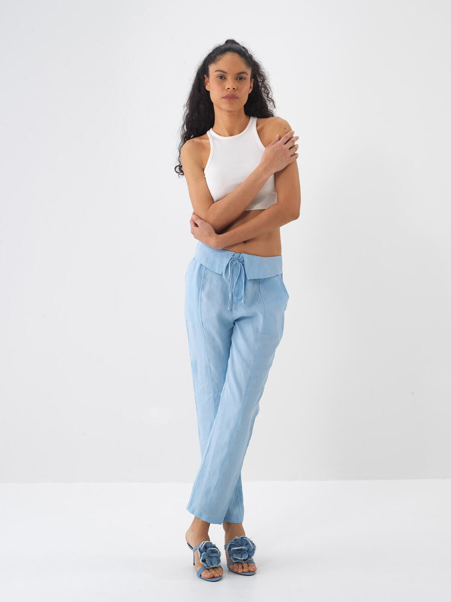 Mavi Regular Fit Keten Pantolon