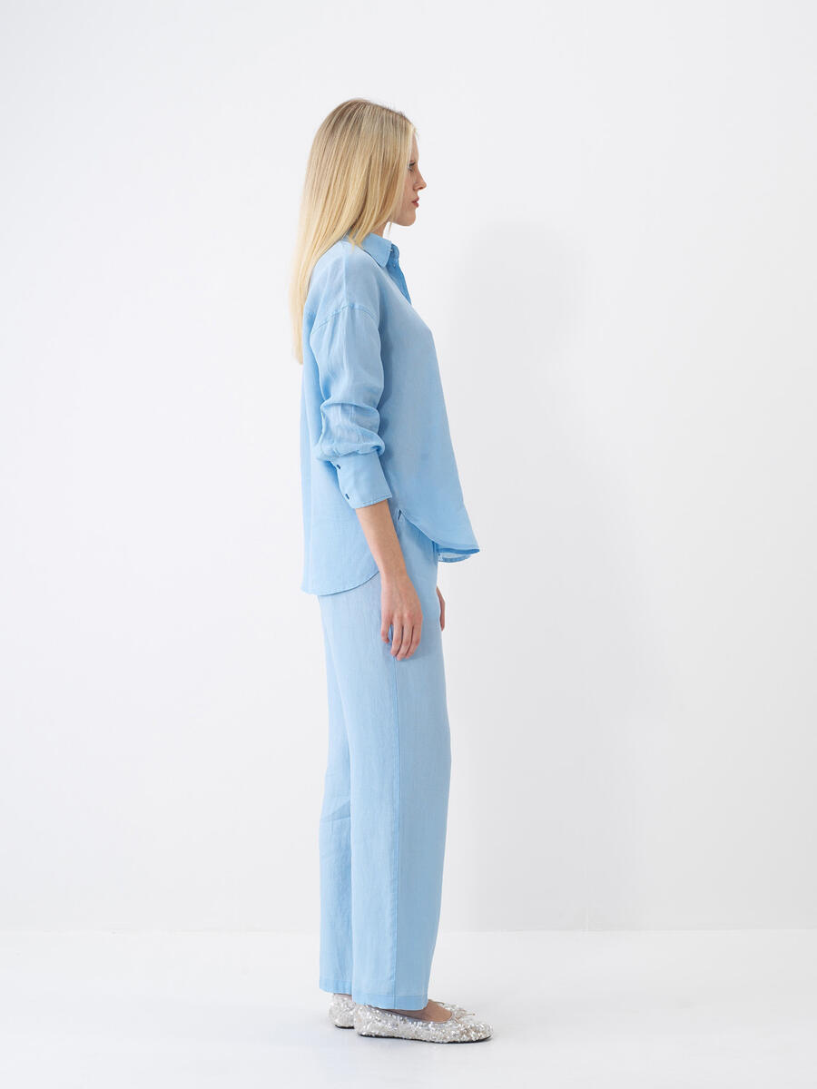 Mavi Regular Fit Keten Pantolon - 3