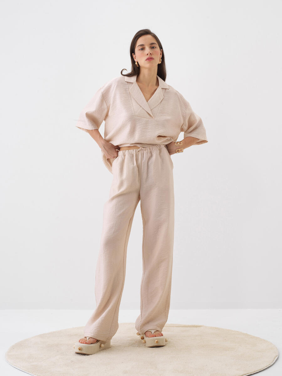 Naturel Oversize Pantolon - 2