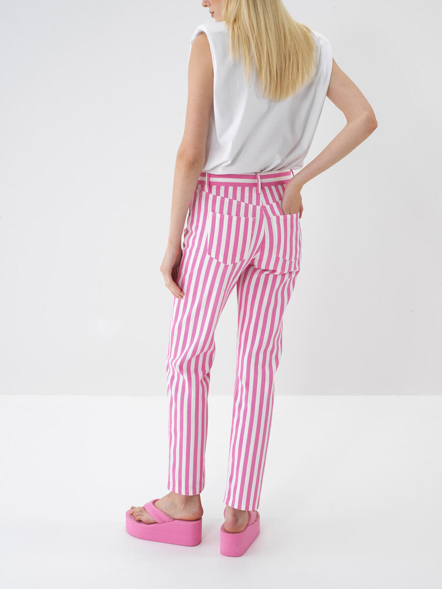 Pembe Regular Fit Pamuklu Pantolon - 4