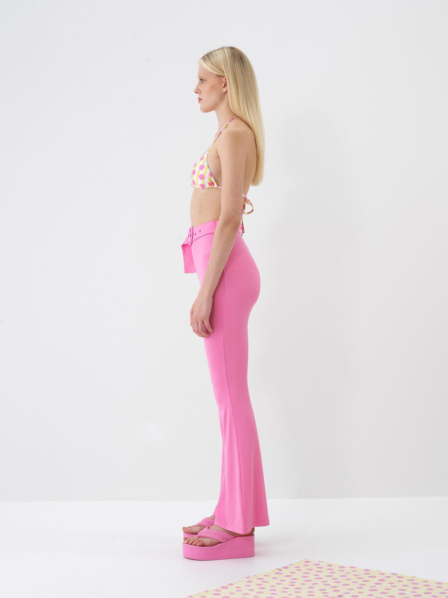 Pembe Regular Fit Pantolon - 3