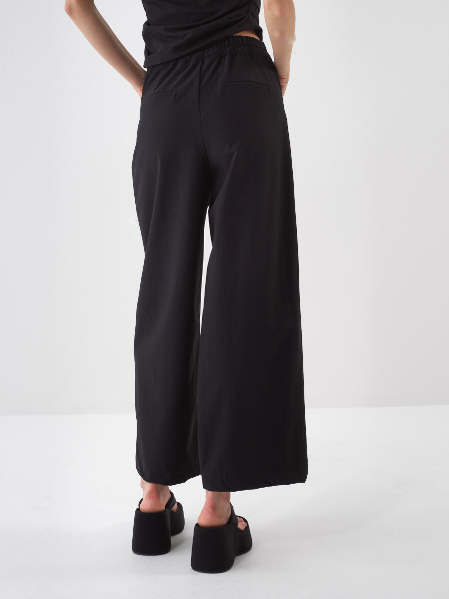 Siyah Oversize Pantolon - 5