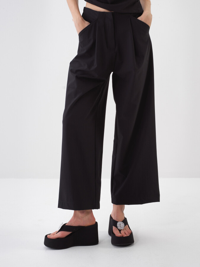 Siyah Oversize Pantolon - Xint