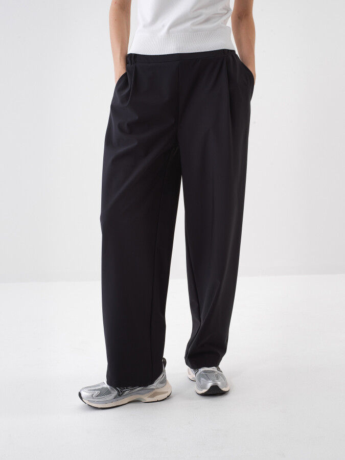 Siyah Oversize Pantolon - Xint