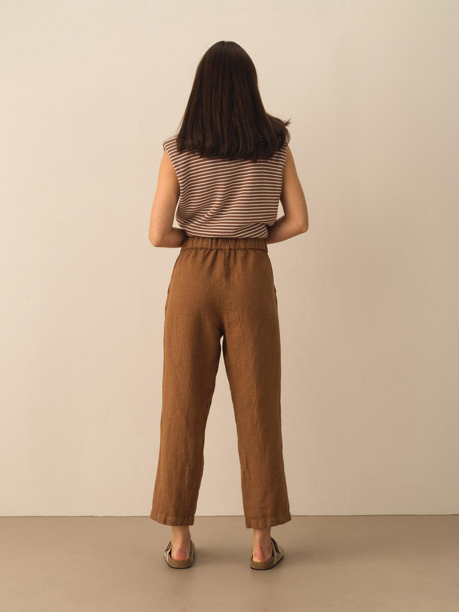 Vizon Regular Fit Keten Pantolon - 4