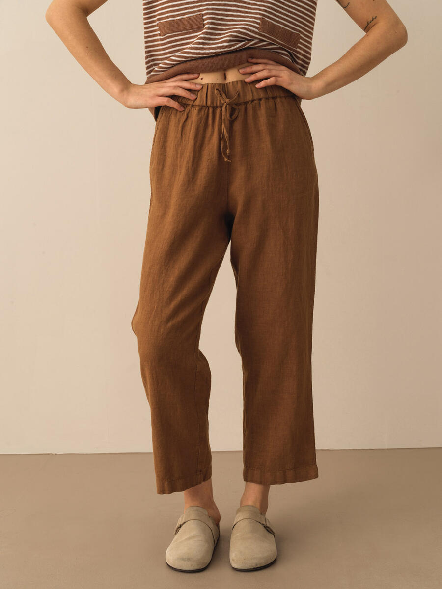 Vizon Regular Fit Keten Pantolon
