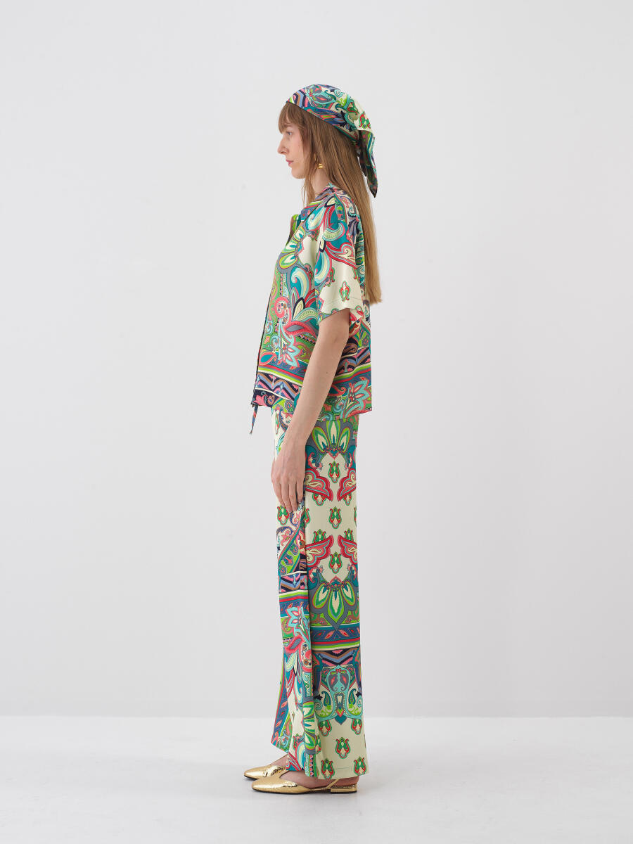 Yeşil Oversize Pantolon - 3