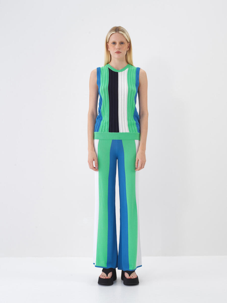 Yeşil Regular Fit Pantolon