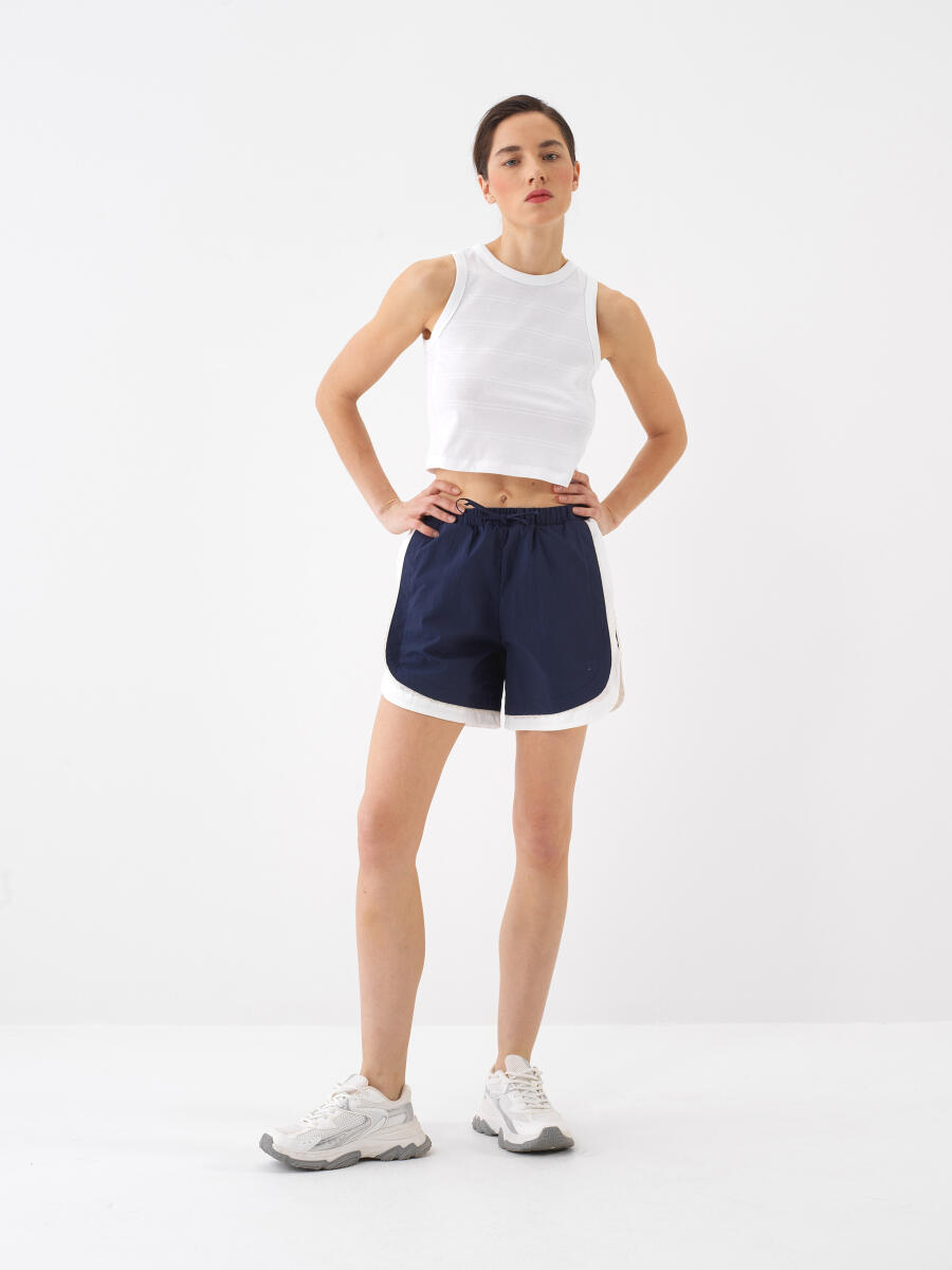 Lacivert Regular Fit Şort - 2