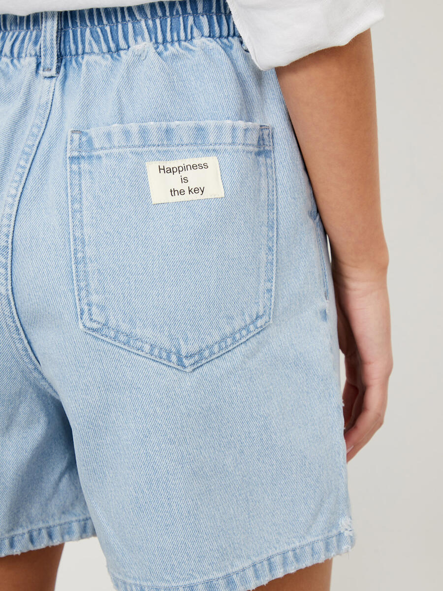 Mavi Regular Fit Pamuklu Denim Şort - 4