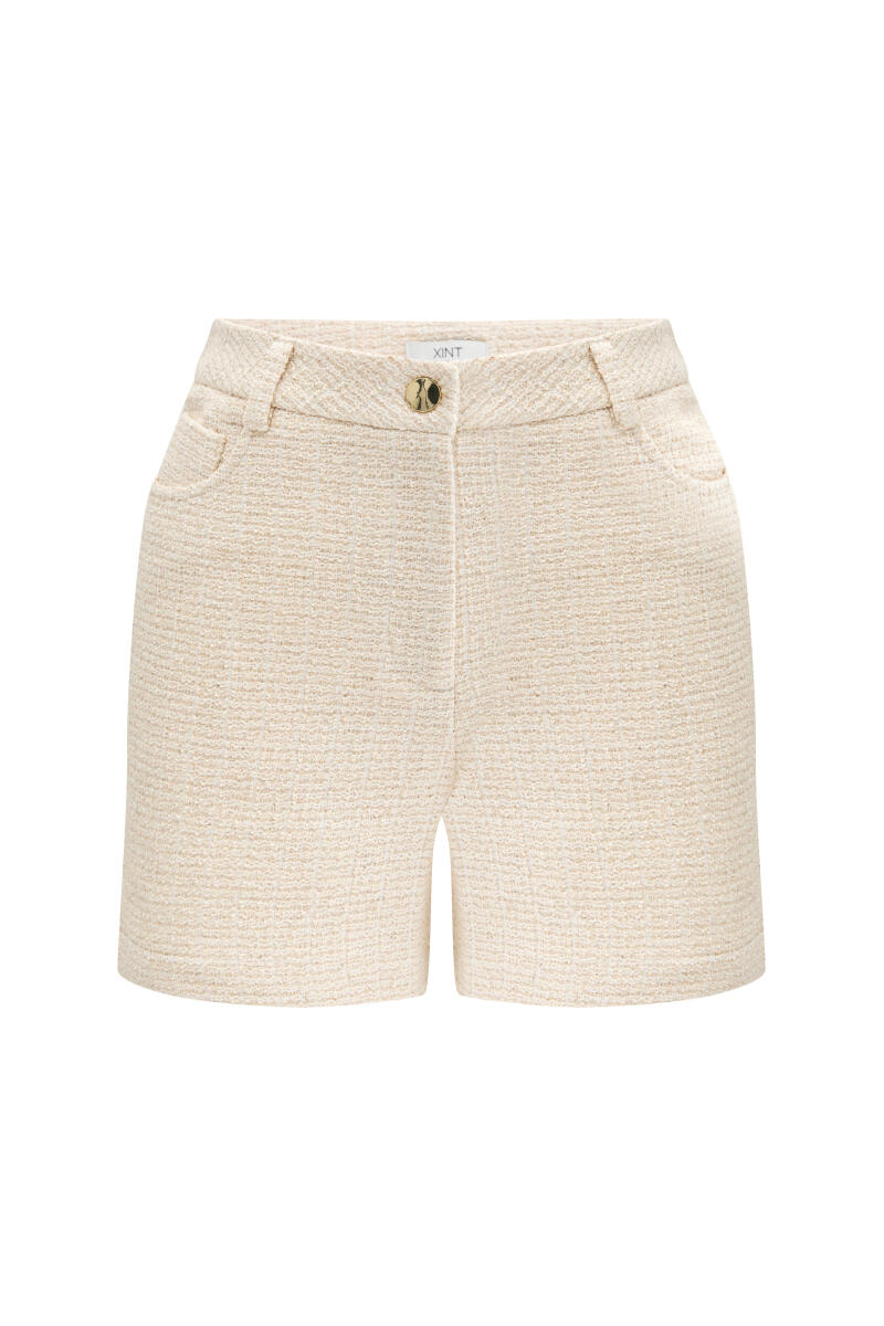 Natural Regular Fit Keten Şort - 6