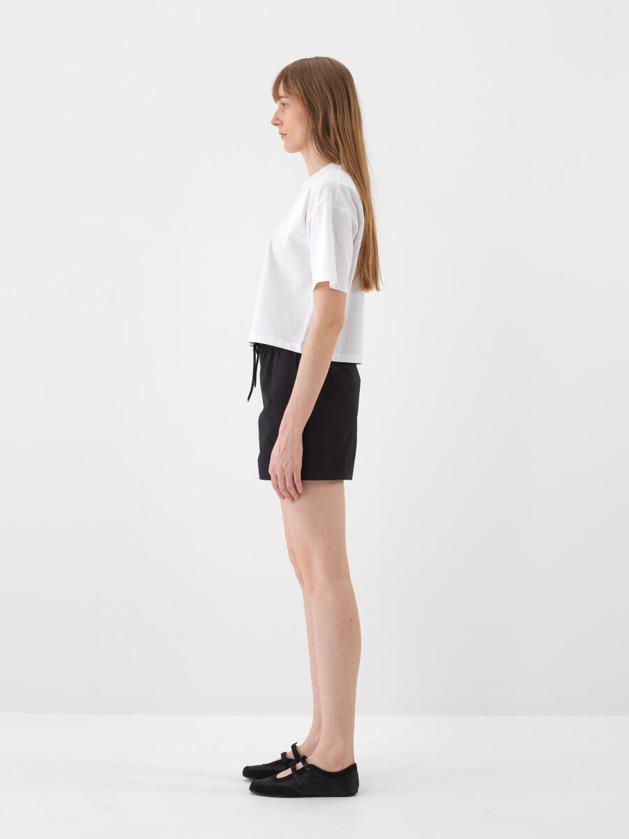 Siyah Oversize Şort - 3