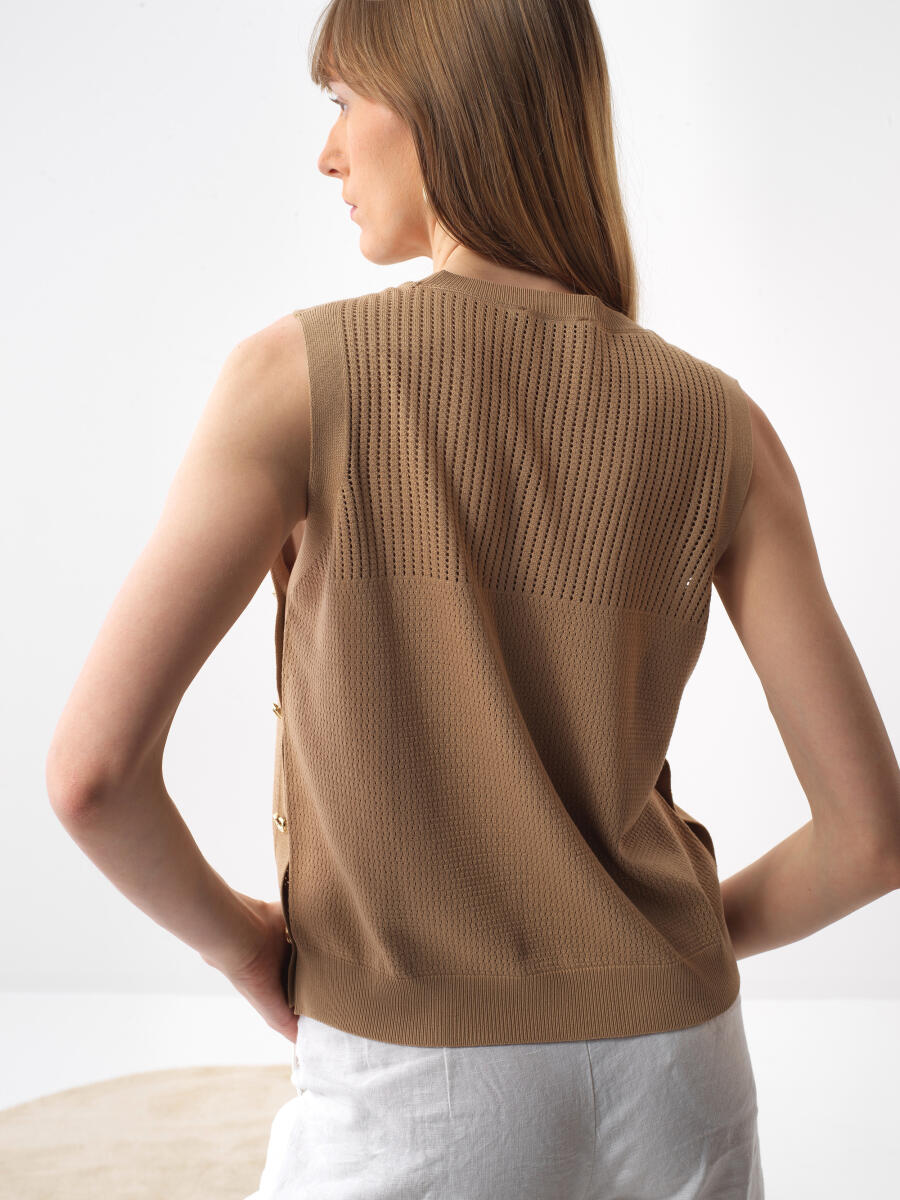 Camel Regular Fit Süveter - 4