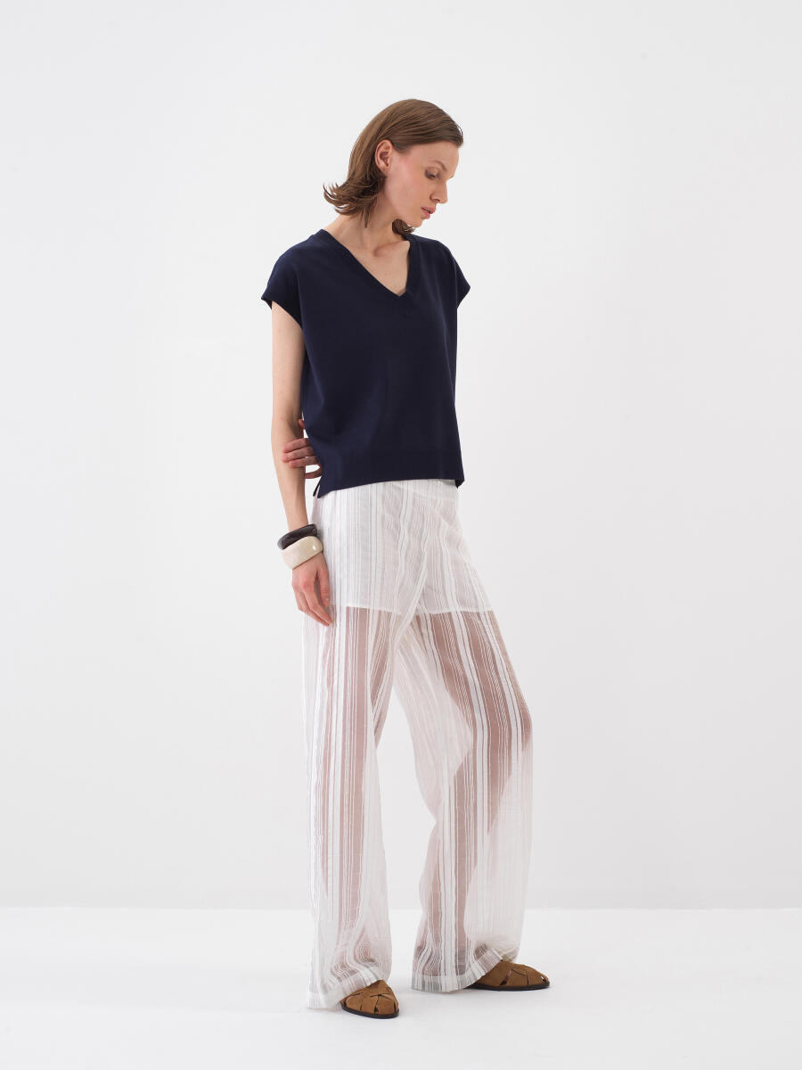 Lacivert Oversize Süveter - 4