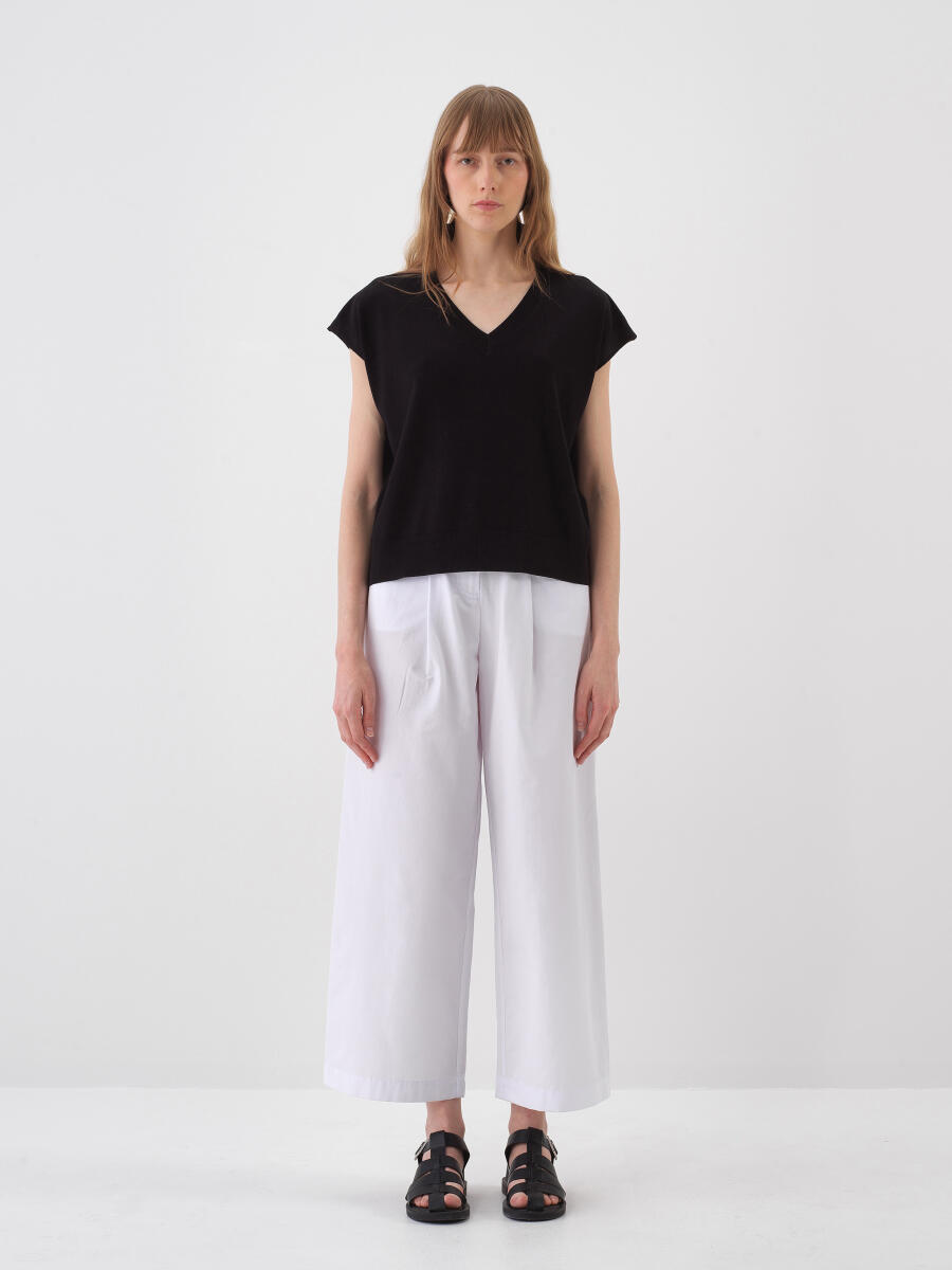 Siyah Oversize Süveter - 2