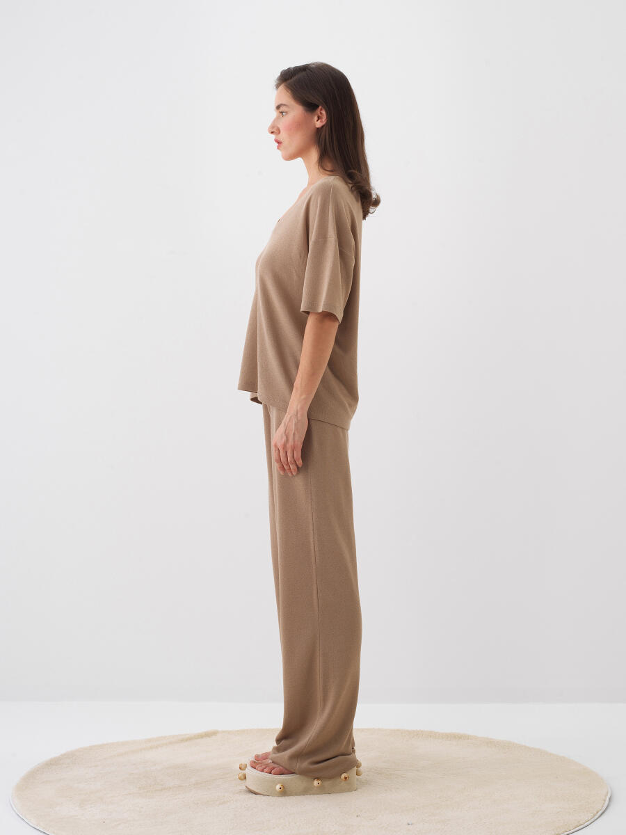 Camel Oversize Pamuklu Sweat Pantolon - 3