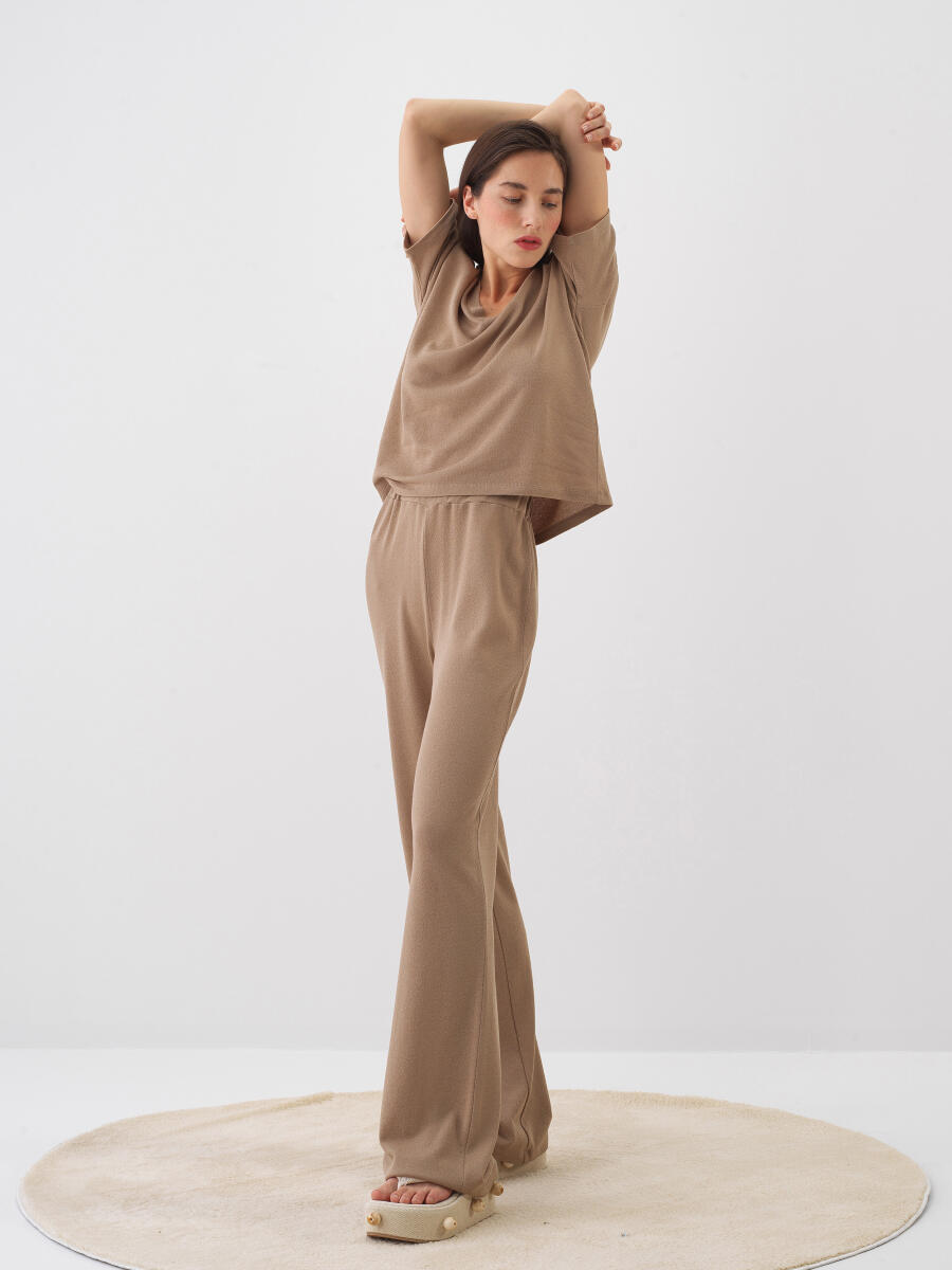 Camel Oversize Pamuklu Sweat Pantolon - 2