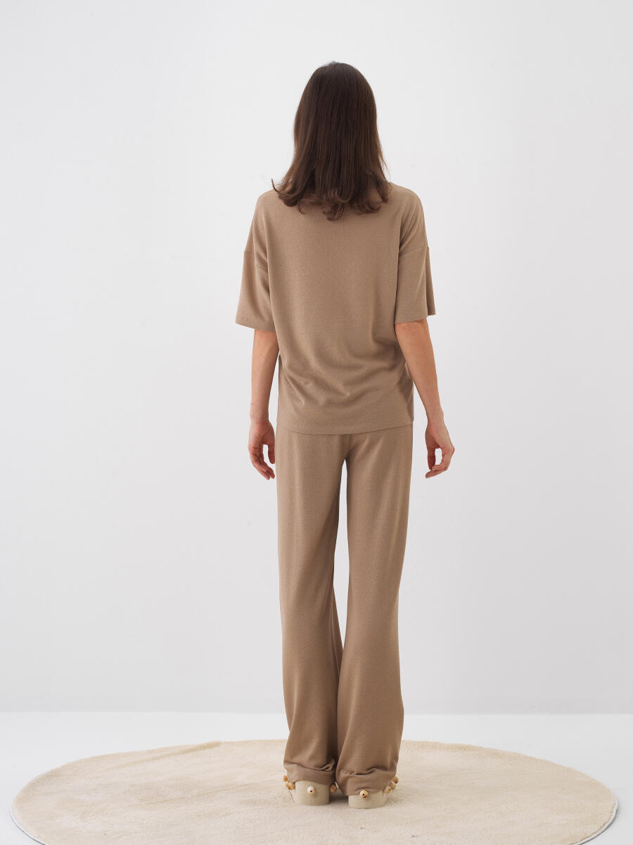 Camel Oversize Pamuklu Sweat Pantolon - 6
