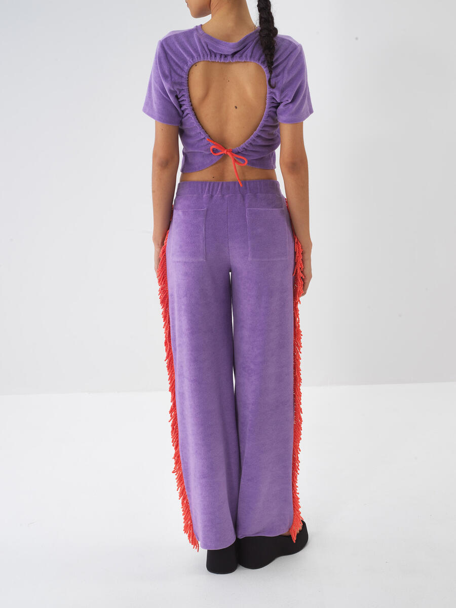 Lila Regular Fit Pamuklu Sweat Pantolon - 4