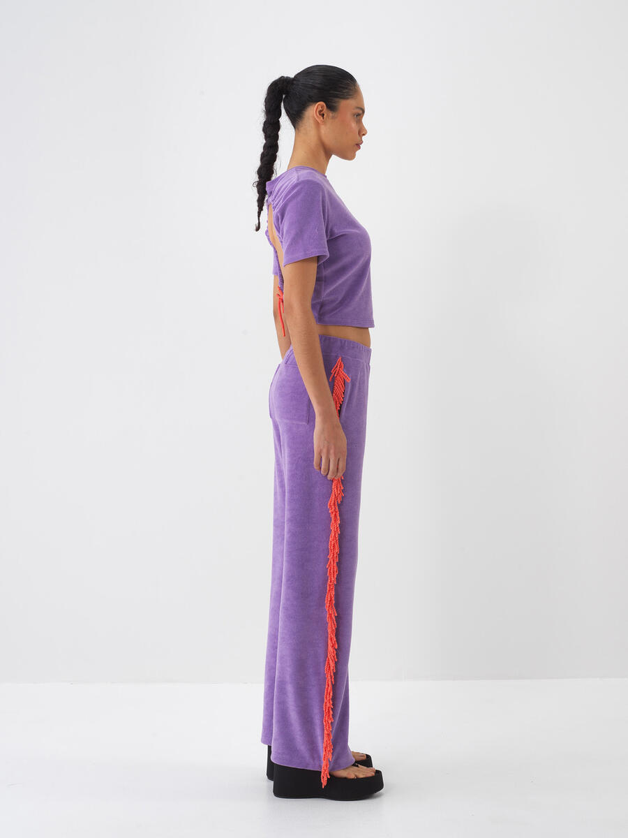 Lila Regular Fit Pamuklu Sweat Pantolon - 2