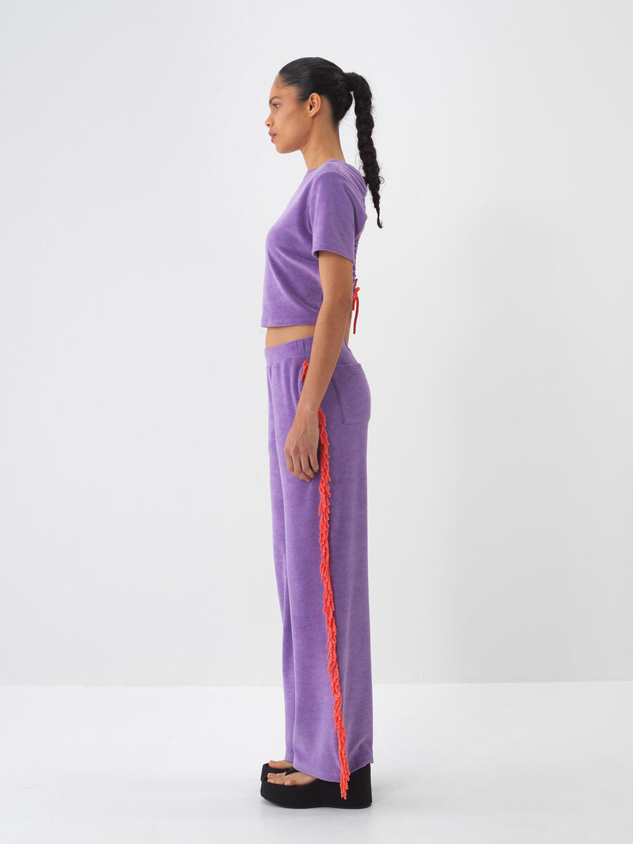 Lila Regular Fit Pamuklu Sweat Pantolon - 3