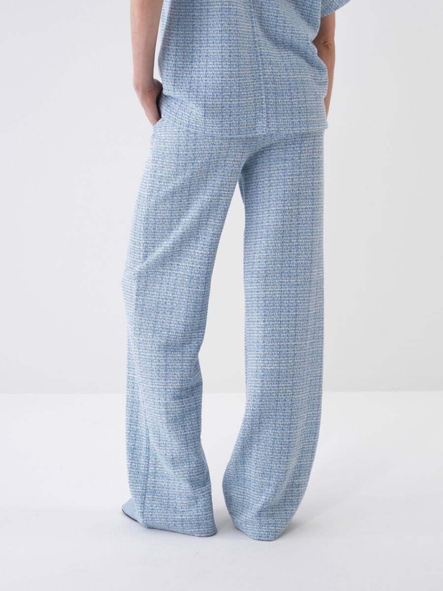 Mavi Oversize Pamuklu Sweat Pantolon - 3