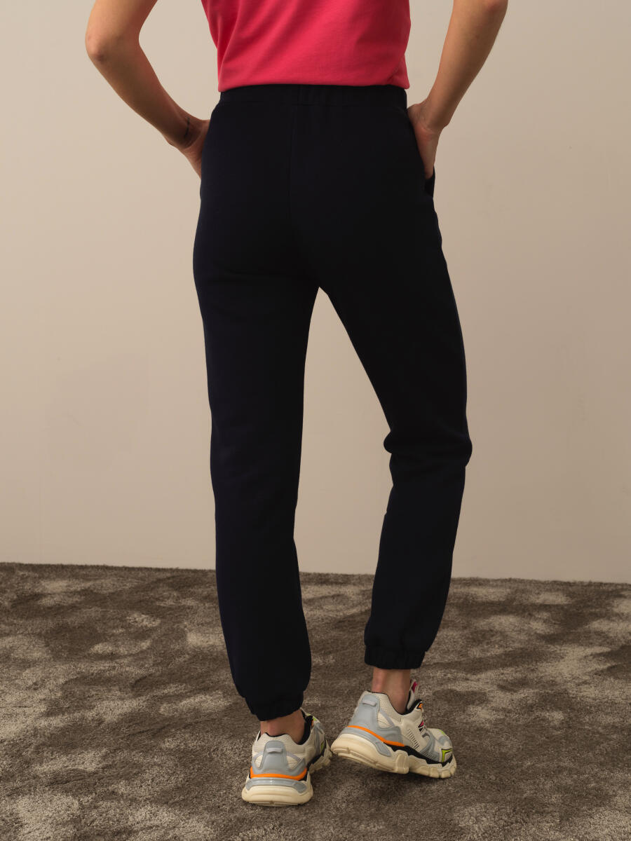 Lacivert Basic Sweat Pantolon - 4