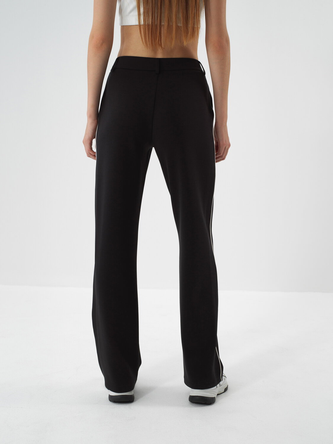 Siyah Modal Dokulu Regular Fit Sweat Pantolon - Xint