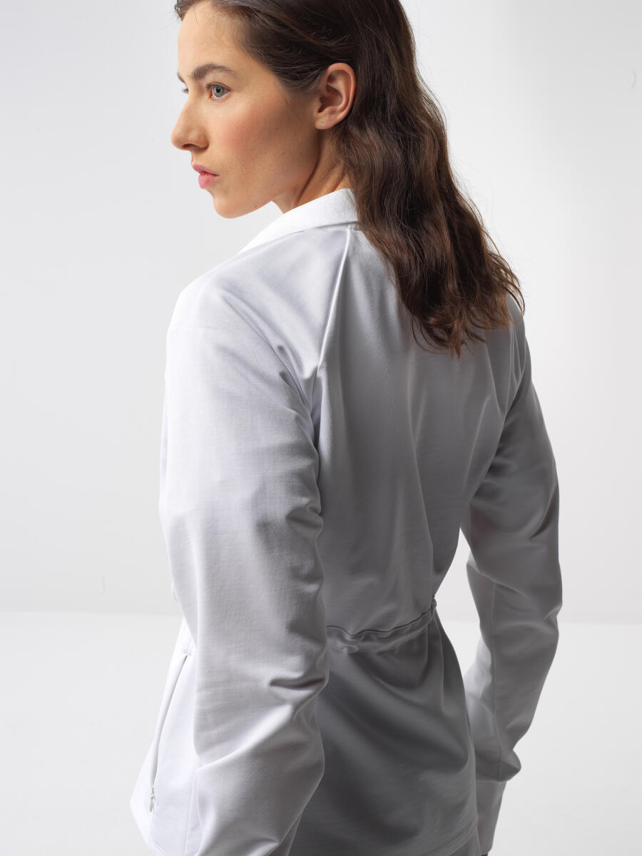Beyaz Oversize Pamuklu Sweatmont - 5