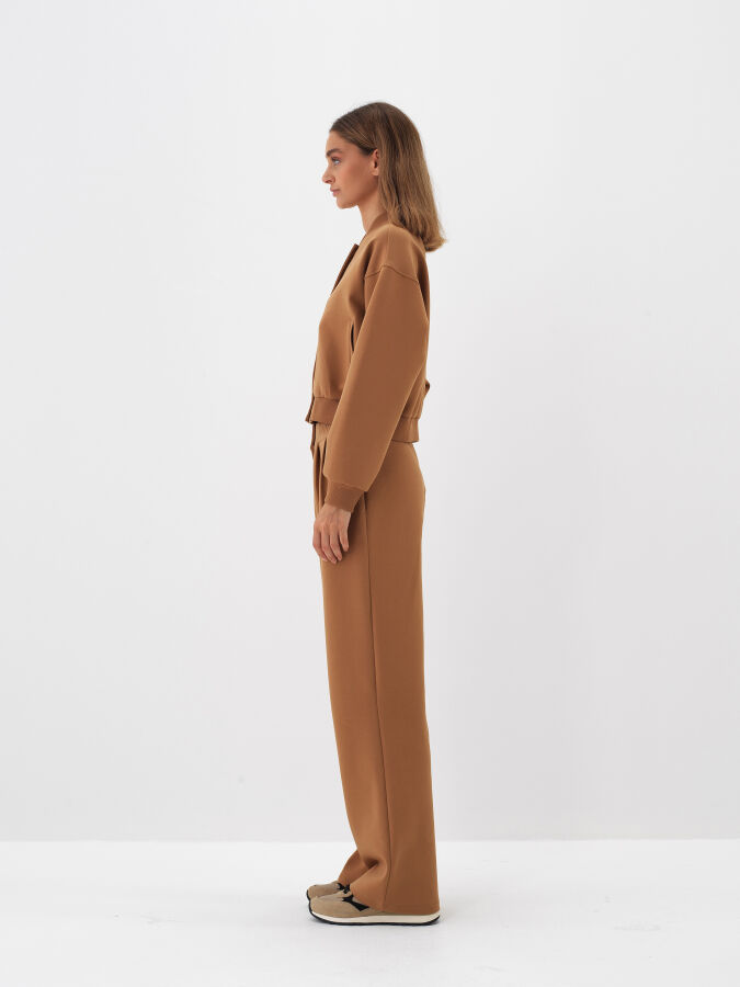 Camel Pamuk Dokulu Oversize Sweatmont - Xint