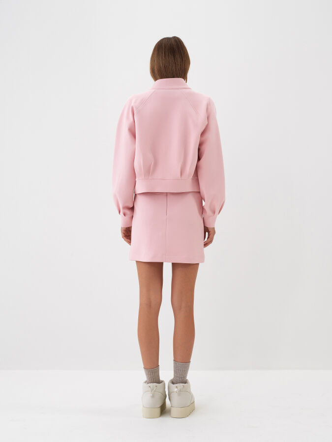 Pembe Pamuk Dokulu Regular Fit Sweatmont - Xint