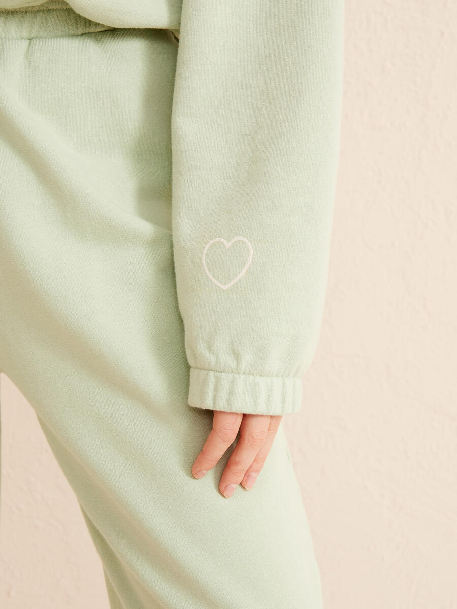 Mavi Oversize Pamuklu Sweatshirt - 3