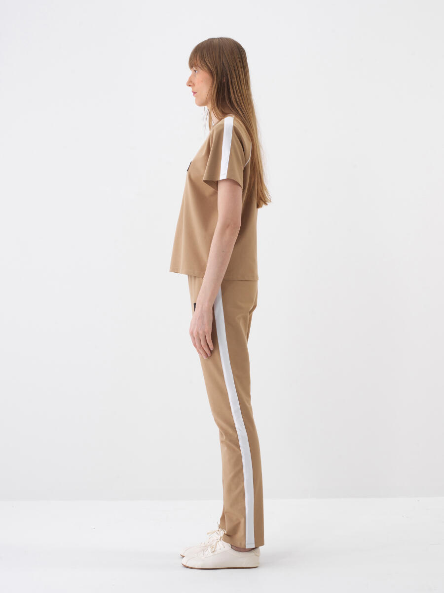 Camel Regular Fit Pamuklu Tişört - 3