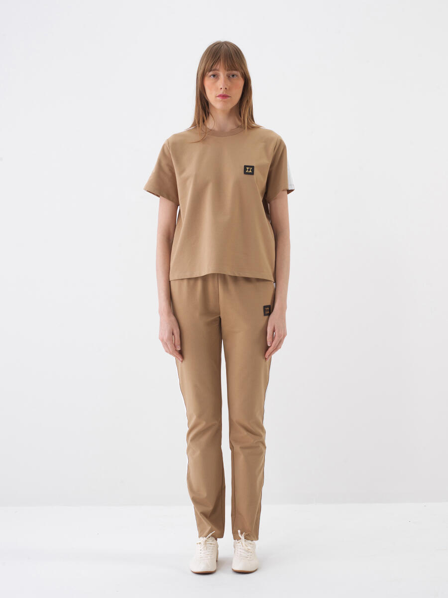 Camel Regular Fit Pamuklu Tişört - 2