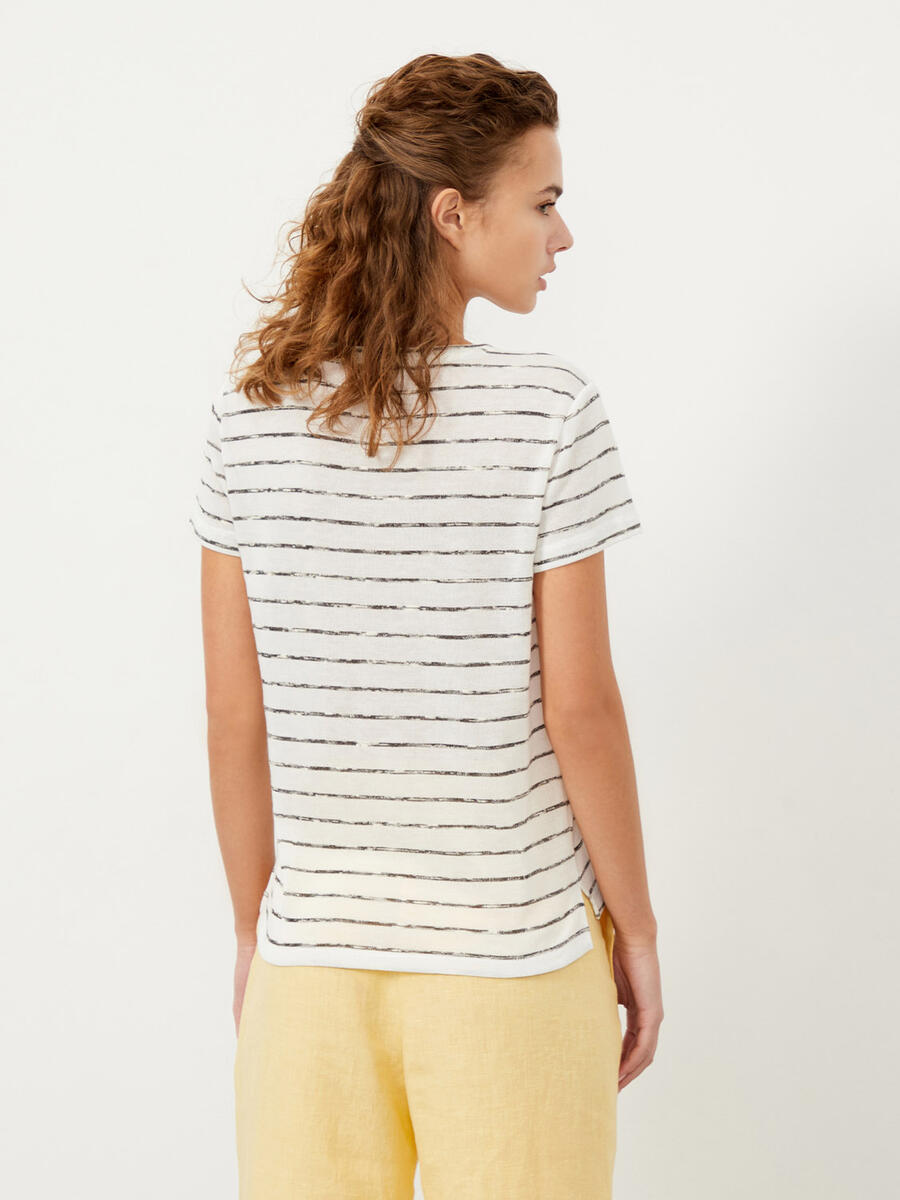 Gri Regular Fit Pamuklu Tişört - 4