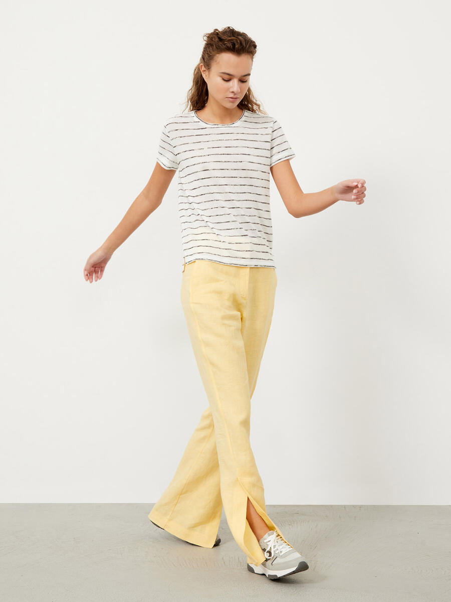 Gri Regular Fit Pamuklu Tişört - 2