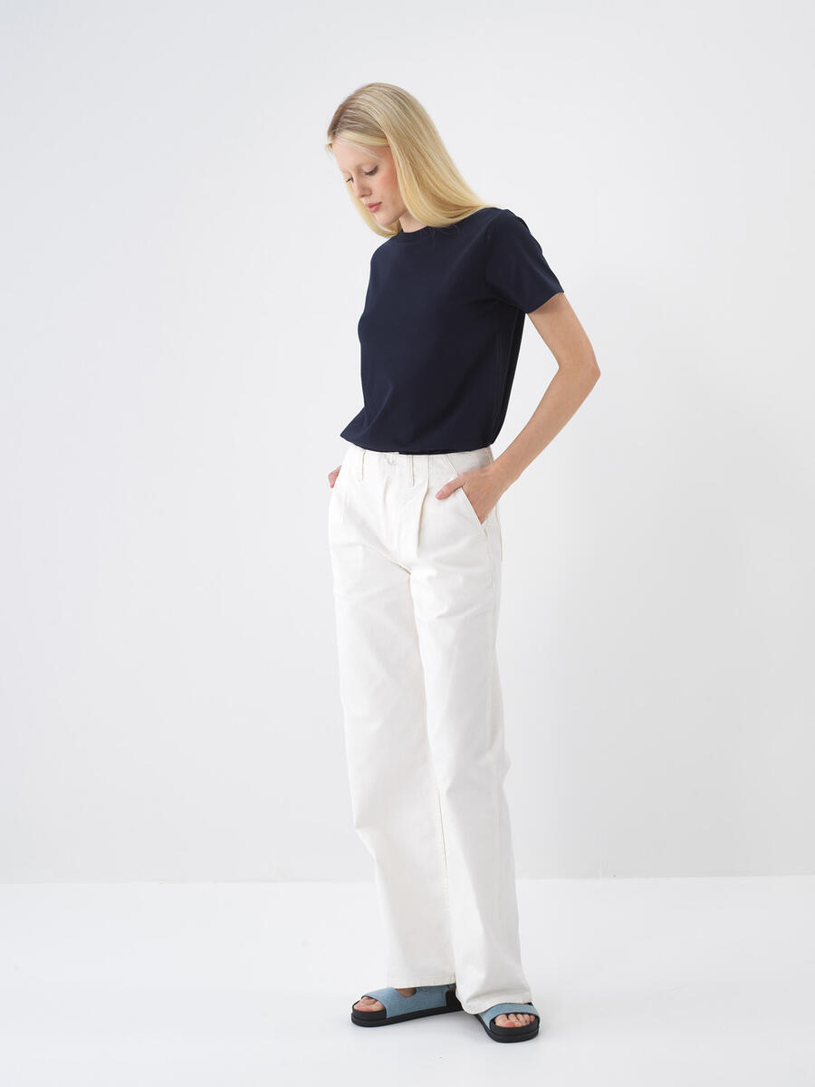 Lacivert Regular Fit Pamuklu Tişört - 3