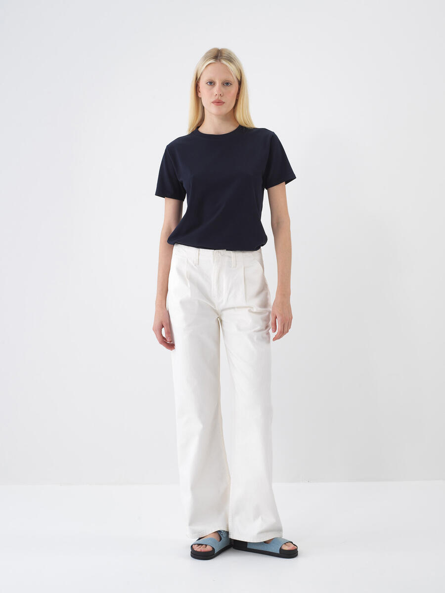 Lacivert Regular Fit Pamuklu Tişört